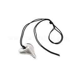 Collares colgantes de corazón de acero inoxidable 304&nbsp;NJEW-OY002-53P