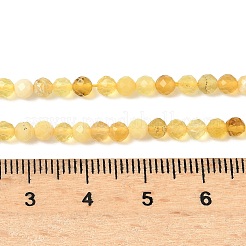 Природные желтые опал бусины пряди&nbsp;G-F509-07-3mm-02