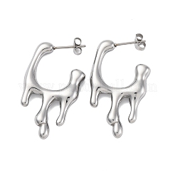 Серьги-гвоздики из нержавеющей стали 304 EJEW-B108-16P