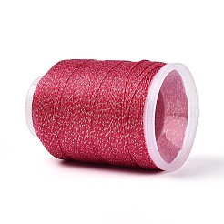Cordón de poliéster brillante de 200 m y 6 cabos con hilo metálico&nbsp;OCOR-T019-01A-08