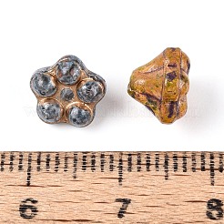 Picasso-Backfarbe und mit Goldmetall durchzogene Glasperlen&nbsp;DGLA-T004-62M