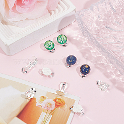 40 шт. фурнитура для сережек-клипс из нержавеющей стали 304 STAS-SC0008-39S