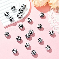 20 шт. Непрозрачные акриловые бусины&nbsp;MACR-YW0004-37