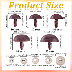 70 пакет 5 стиля овальный нос из смолы&nbsp;DIY-GA0008-23B