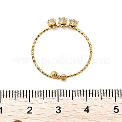 Кольца-манжеты из нержавеющей стали 304 со стразами RJEW-M070-02G-01