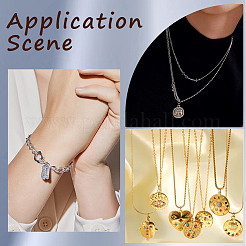 300 шт. 6 стиля стойки с покрытием из латуни соединительные кольца&nbsp;KK-BBC0023-06