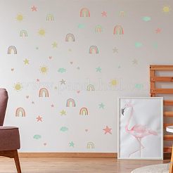 Adesivi murali luminosi in pvc impermeabile&nbsp;DIY-WH0308-215