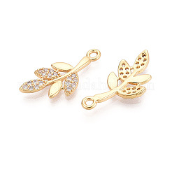 Подвески из латуни с прозрачным фианитом KK-T074-99G