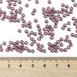 MIYUKIラウンドロカイユビーズ  日本製シードビーズ  8/0  （rr2448)ダークトパーズレインボーゴールド光沢  3mm  穴：1mm  約19000~20500個/ポンド&nbsp;SEED-G008-RR2448