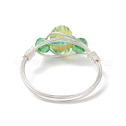 Стеклянные кольца для пальцев RJEW-JR00925-02