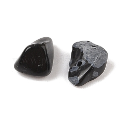 Натуральные бусины из обсидиана в виде снежинок G-XCP0001-27