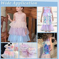 5 м ленты из полиэстеровой органзы градиентного цвета SRIB-PH0001-55