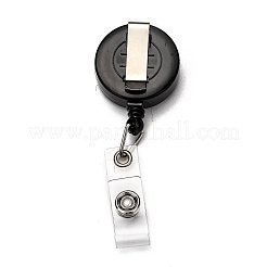 Плоская круглая катушка для бейджа из абс-пластика AJEW-I053-37A