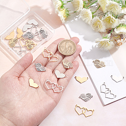 24 шт. 6 стиля 201 подвески-соединители из нержавеющей стали&nbsp;STAS-DC0011-02