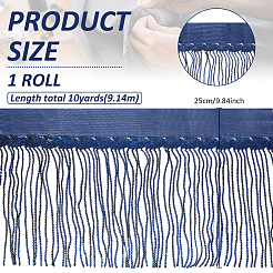 Отделка кисточки блестками DIY-WH0430-536E