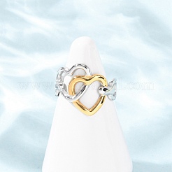 Anelli polsini aperti in acciaio inossidabile 304 per donna&nbsp;RJEW-K321-01D
