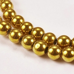 Гальванизировать немагнитных синтетический гематит бисер пряди G-J169A-4mm-04