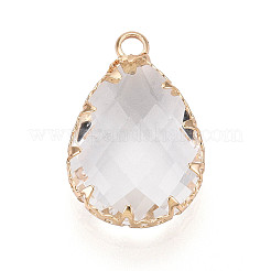 Прозрачные стеклянные подвески&nbsp;KK-N283-02J-G