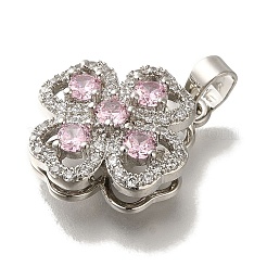 Подвеска из латуни с микропаве из кубического циркония KK-H485-40P-03