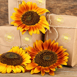 Самоклеящиеся наклейки из золотой фольги DIY-WH20001-13E