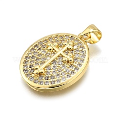 Стойки обшивки латунь микро проложить Циркон подвеску KK-K401-87G