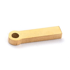 304ステンレスペンダント  マットなスタイル  ギリシャ語のアルファベット  金色  文字.i  文字.i：11.5x3x1.5mm  穴：1.5mm&nbsp;STAS-F267-10I-G