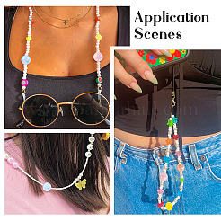 80шт 8 цвета непрозрачные акриловые бусины&nbsp;OACR-TA0001-23