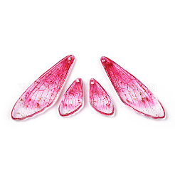 Серьги-крылья из прозрачной смолы с подвесками&nbsp;FIND-TAC0006-60B