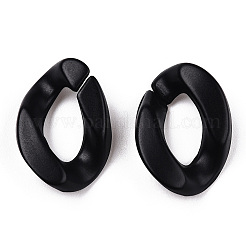 Anelli di collegamento in acrilico verniciato a spruzzo opaco&nbsp;OACR-S021-19B-C01