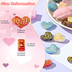 50шт непрозрачные акриловые бусины с покрытием&nbsp;MACR-CJ0001-89