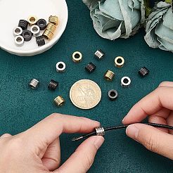 24 шт. 3-х цветные бусины из нержавеющей стали 304 STAS-UN0040-87