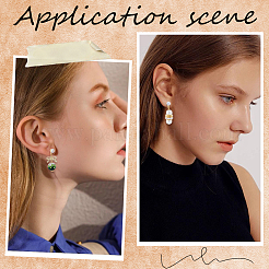 40 шт. латунь микро проложить прозрачные серьги-гвоздики с кубическим цирконием&nbsp;KK-BBC0022-23