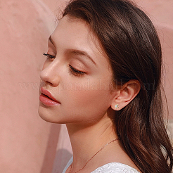 2 пара 925 серег-цветка из стерлингового серебра с микропаве из прозрачных кубических цирконий в форме хряща EJEW-BBC0001-57G