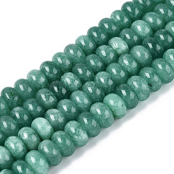 Natürliche weiße Jade perlen Stränge&nbsp;G-Q613-01F-11
