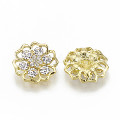 Сплав Rhinestone кнопки хвостовика RB-S048-06B