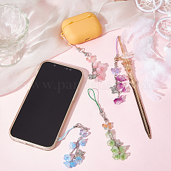 Ландыш акриловые и стеклянные ремешки для мобильных телефонов&nbsp;HJEW-DR00048