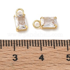 Breloques en laiton zircon cubique transparent&nbsp;CU-CBAD360-11G-01