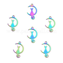 Pendentifs en acier inoxydable avec placage ionique (IP) 201&nbsp;STAS-N098-081M