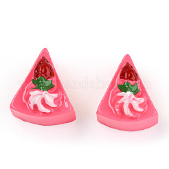 Cabochon decodificati in resina a forma di torta triangolare&nbsp;CRES-R183-23B