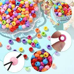 208pcs perles européennes acryliques&nbsp;OHAR-FS0001-02B