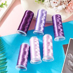 6 рулон ниток для вышивки из полиэстера 6 цветов&nbsp;OCOR-TA0003-14B