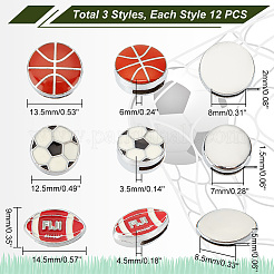 36 шт. 3 стильных скользящих подвесок из сплава ENAM-GA0001-02