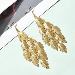 Серьги-подвески из нержавеющей стали 304 EJEW-S253-07C-G