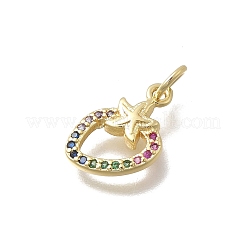 Латунные микро проложить кубического циркония подвески&nbsp;KK-D431-056G