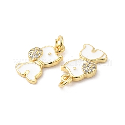 Настоящие позолоченные кулоны из латуни с микропаве&nbsp;ZIRC-L103-059G-02