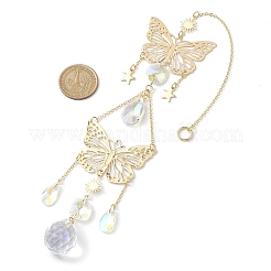 Железные подвесные украшения в виде бабочек HJEW-TA00171