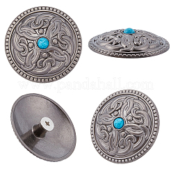 10 rivet décoratif en alliage d'argent antique&nbsp;BUTT-GF0004-22C