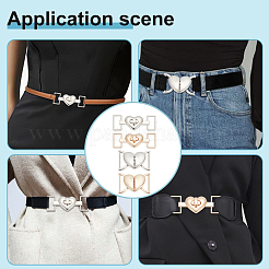 16 шт. 4 стиля пряжка из сплава в форме сердца FIND-WR0010-54