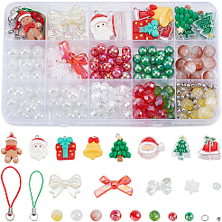 Наборы для самостоятельного изготовления ремешков для мобильного телефона на рождественскую тематику&nbsp;DIY-SC0033-27