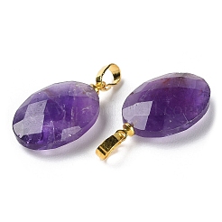 Подвески из натурального аметиста &nbsp;G-E603-03G-02